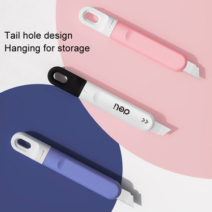Deli DL412 Mini Small Art Knife Courier Portable Box Opener(Pink)