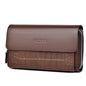 WEIXIER W129 Men Magnetic Buckle Anti-Theft Clutch Bag Large Capacity Multi-Card Wallet(Brown)