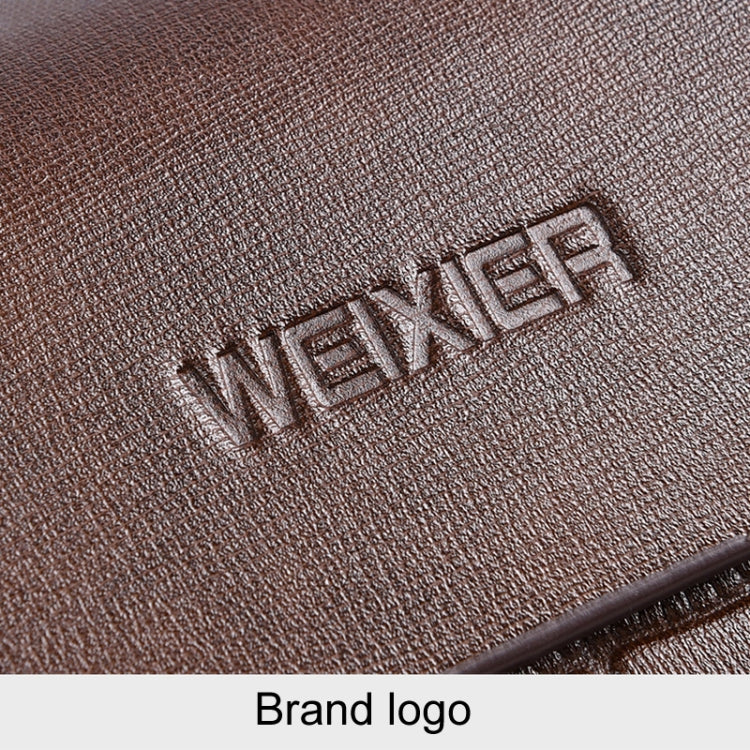 WEIXIER W129 Men Magnetic Buckle Anti-Theft Clutch Bag Large Capacity Multi-Card Wallet(Black)