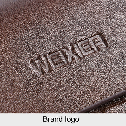 WEIXIER W129 Men Magnetic Buckle Anti-Theft Clutch Bag Large Capacity Multi-Card Wallet(Black)