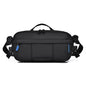 WEIXIER D512 Men Large Capacity Crossbody Chest Bag Waterproof Casual Sports Pack(Black)