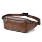 WEIXIER Y9579 Men Large Capacity Sports Waist Pack Multifunctional Waterproof Cell Phone Bag(Brown)