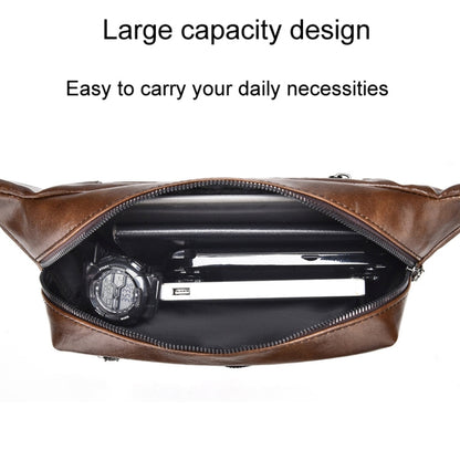 WEIXIER Y9579 Men Large Capacity Sports Waist Pack Multifunctional Waterproof Cell Phone Bag(Black)