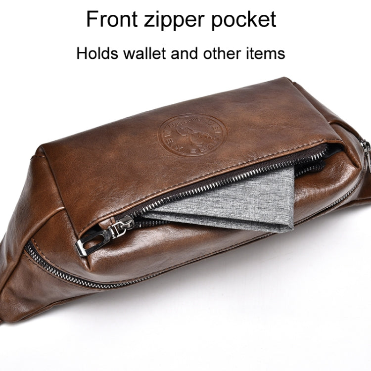 WEIXIER Y9579 Men Large Capacity Sports Waist Pack Multifunctional Waterproof Cell Phone Bag(Black)