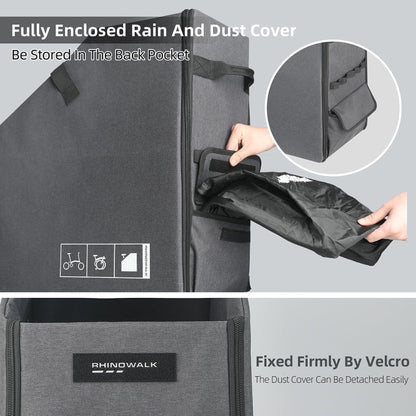 Rhinowalk RK70 For Brompton 14-inch Folding Bicycle Storage Box Car Trunk Bag(Black)