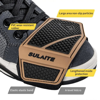 Housse de protection pour bottes de moto antidérapante SULAITE, anti-rayures, résistante à l'usure (Gris)