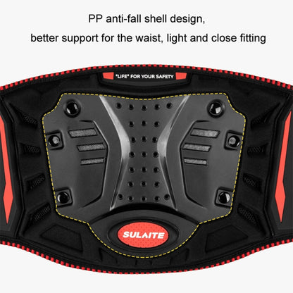 SULAITE Motorcycle Riding Breathable Anti-Fall Belt, Color: Red S/M