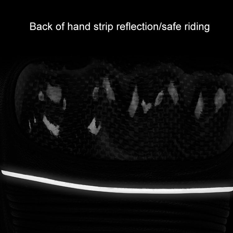 SULAITE Motorcycle Sheepskin Carbon Fiber Breathable Half-finger Riding Gloves, Size: M(Black)