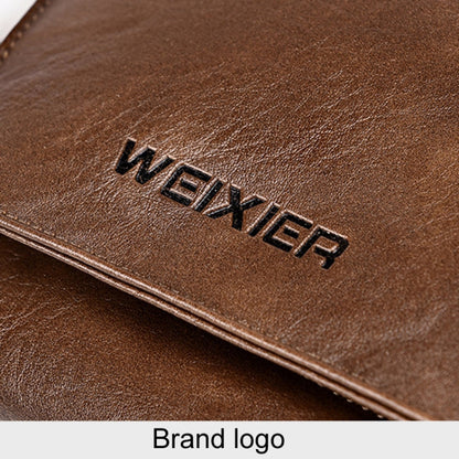 WEIXIER D515 Men Crossbody Single Shoulder Bag Large Capacity Waterproof Messenger Backpack(Black)