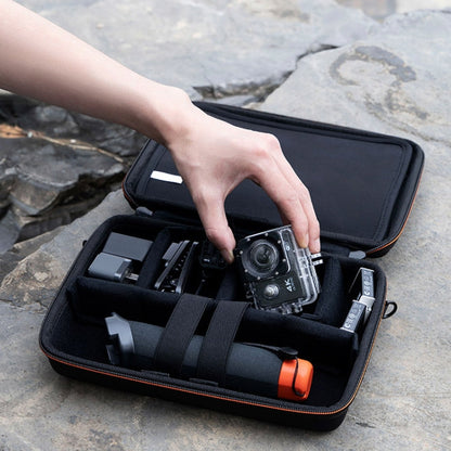 Cwatcun H91 Medium Sports Camera Case Portable Waterproof EVA Digital Camera Storage Bag(Black)