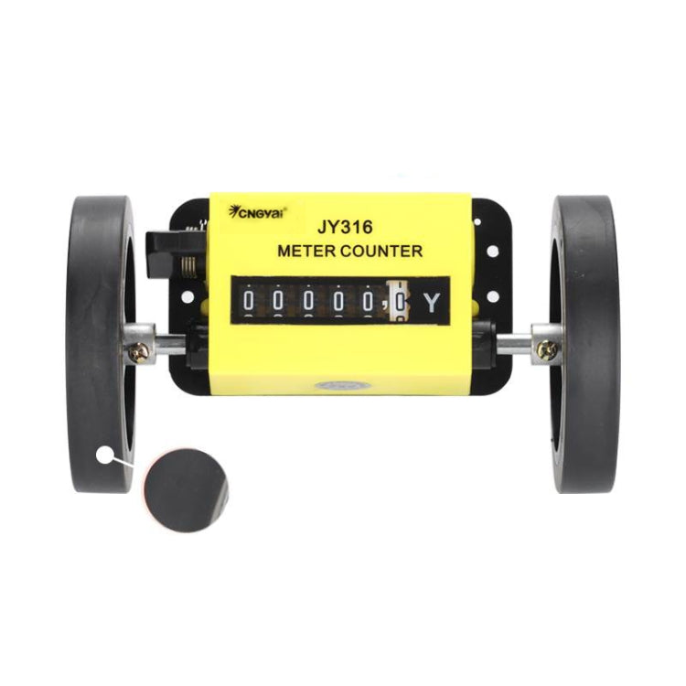CNGyai High-Precision Mechanical Meter/Yard Counter For Roller-Type Textile Machines, Specification: JY316 Yard Counter 6 Digits