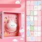 Kabaxiong A5 Size 3D Squishy Destress Cute Notebook Diary 100 Inner Pages(Honey Rabbit)