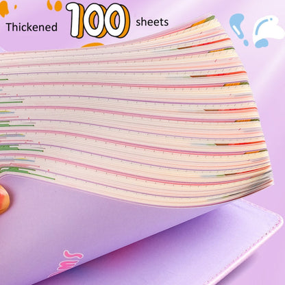 Kabaxiong A5 Size 3D Squishy Destress Cute Notebook Diary 100 Inner Pages(Honey Rabbit)