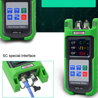 Mètre de puissance optique PON haute précision Komshine KPN-35 Testeur de fibre 1310/1490/1550nm (Interface SC/APC)