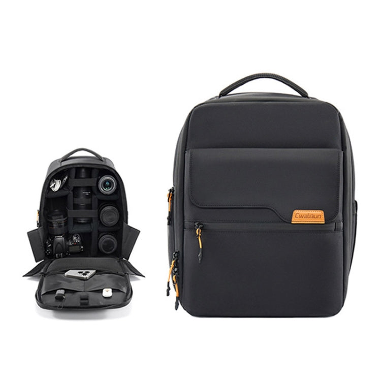 Cwatcun D93 Casual Camera Bag Waterproof Photography Bag(3.0 Small Black)