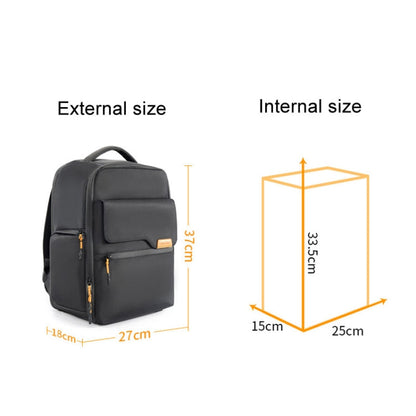 Cwatcun D93 Casual Camera Bag Waterproof Photography Bag(3.0 Small Black)