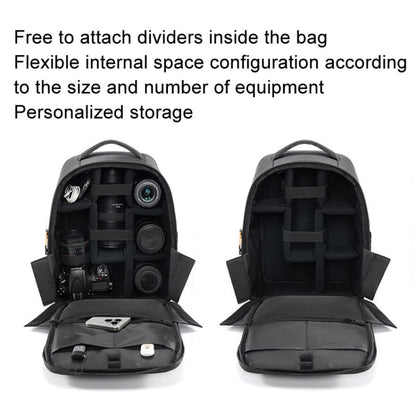 Cwatcun D93 Casual Camera Bag Waterproof Photography Bag(3.0 Small Black)