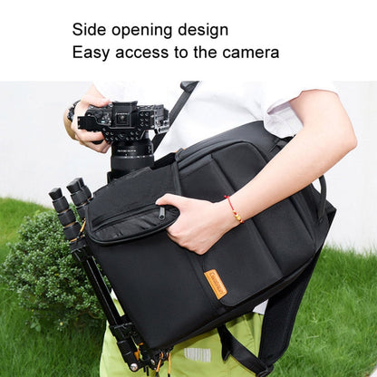 Cwatcun D93 Casual Camera Bag Waterproof Photography Bag(3.0 Small Black)