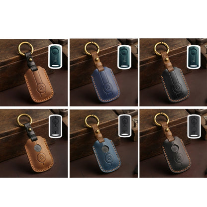 For YAMAHA NMAX155/XMAX300/Aerox/Jauns Hallmo Motorcycle Key Cover, Color: 1 Key Brown Hollowed