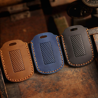 For YAMAHA NMAX155/XMAX300/Aerox/Jauns Hallmo Motorcycle Key Cover, Color: 2 Key Brown Not Hollowed