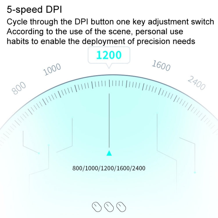 Rapoo M350G Bluetooth/2.4G Wireless Mouse Office Desktop Laptop Mute Mouse(Dark Gray)