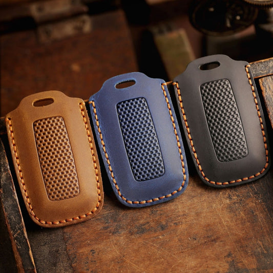 For Honda NS125LA/Lead125/PCX160/Forza 350 Hallmo Motorcycle Key Case, Color: 3 Keys Brown