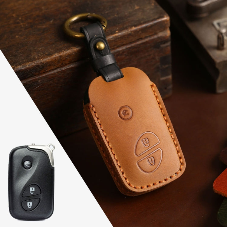 For Lexus RX270/ES240/LX570 Hallmo Car Key Cover, Color: 3 Keys Brown