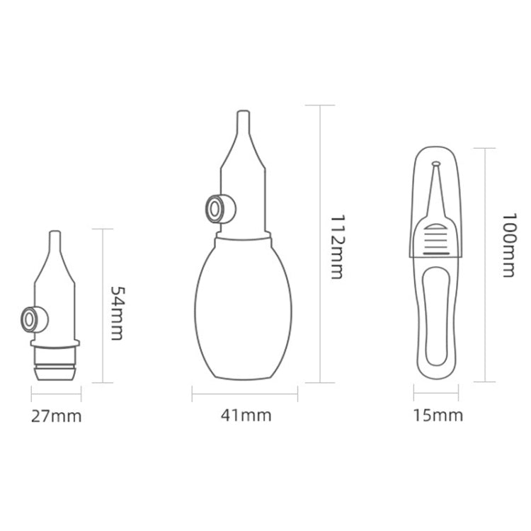 TEN-M JOURNEY Mouche-bébé anti-reflux, de type pompe, pour nourrissons (Vert)