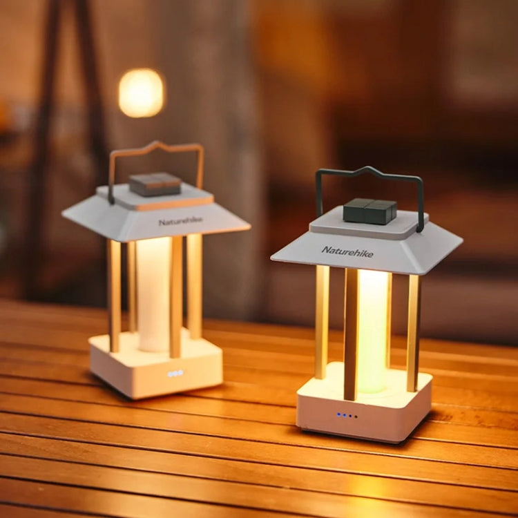 Naturehike Camping Ambient Light Outdoor Lighting Rechargeable Tent Vintage Horse Lamp(Green)