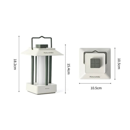 Naturehike Camping Ambient Light Outdoor Lighting Rechargeable Tent Vintage Horse Lamp(Green)