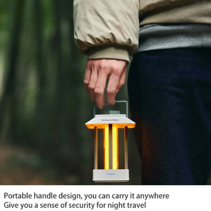 Naturehike Camping Ambient Light Outdoor Lighting Rechargeable Tent Vintage Horse Lamp(Green)