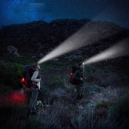 Naturehike IP68 Grade Waterproof Headlamp Outdoor Hiking Mountaineering Strong Light Headwear Lighting(Yellow)