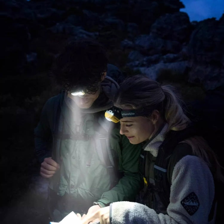 Naturehike IP68 Grade Waterproof Headlamp Outdoor Hiking Mountaineering Strong Light Headwear Lighting(Black)