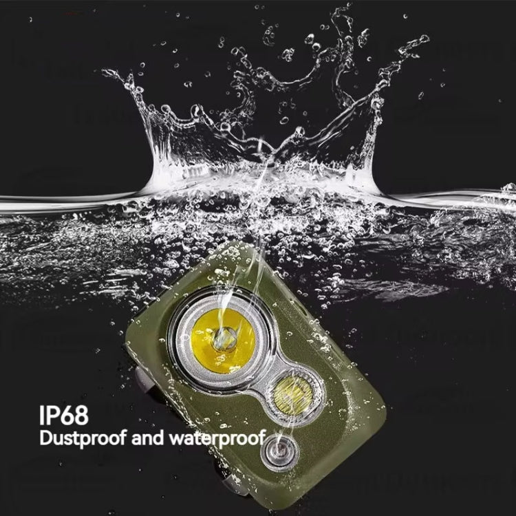 Naturehike IP68 Grade Waterproof Headlamp Outdoor Hiking Mountaineering Strong Light Headwear Lighting(Yellow)