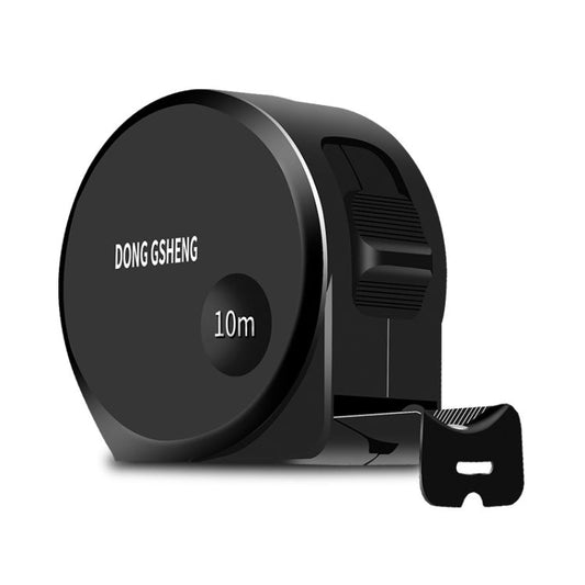 DONG GSHENG Mètre ruban en acier à usage domestique haute précision, modèle : Givré noir et or 10 m x 25 mm
