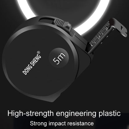 DONG GSHENG High Precision Home Use Steel Utility Scale Thickened Measuring Tape, Model: Black Gold Frosted 5m x 19mm