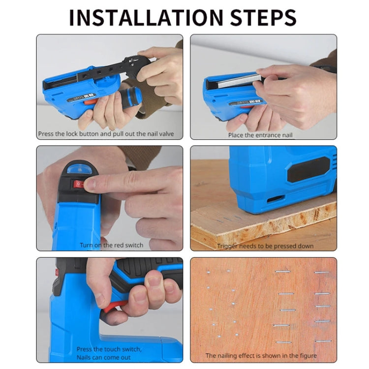 MOYI Home Outils de menuiserie électriques sans fil portables (Bleu)