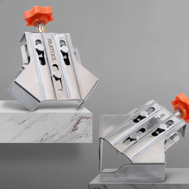 RUITOOL Woodworking Quick Splicing Positioner Stainless Steel Right Angle Fixing Clip, Model: Opening Type