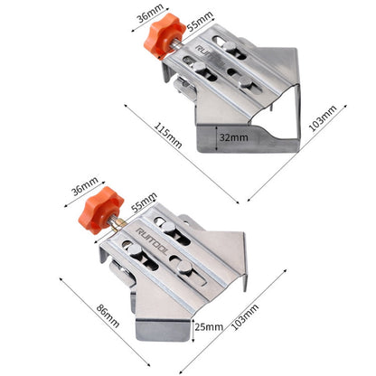 RUITOOL Woodworking Quick Splicing Positioner Stainless Steel Right Angle Fixing Clip, Model: Opening Type