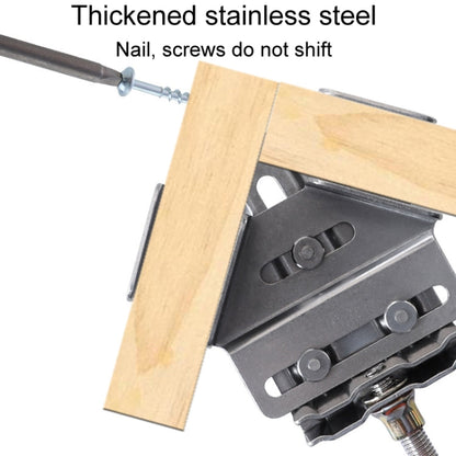 RUITOOL Woodworking Quick Splicing Positioner Stainless Steel Right Angle Fixing Clip, Model: Opening Type