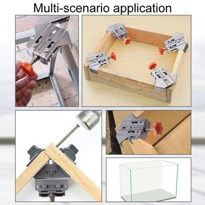 RUITOOL Woodworking Quick Splicing Positioner Stainless Steel Right Angle Fixing Clip, Model: Opening Type