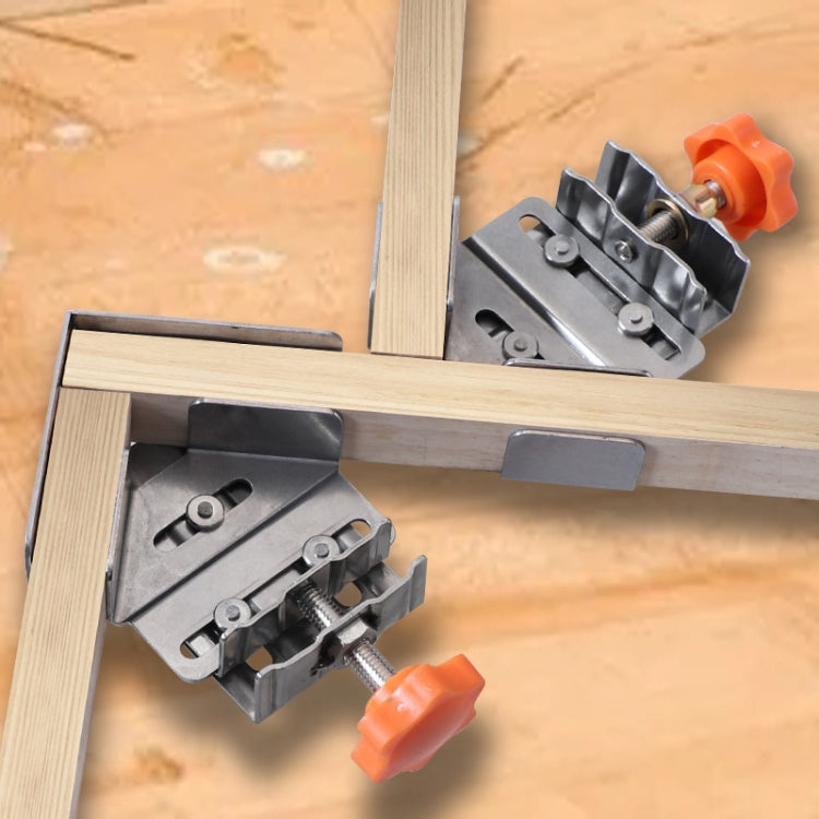 RUITOOL Woodworking Quick Splicing Positioner Stainless Steel Right Angle Fixing Clip, Model: Opening Type