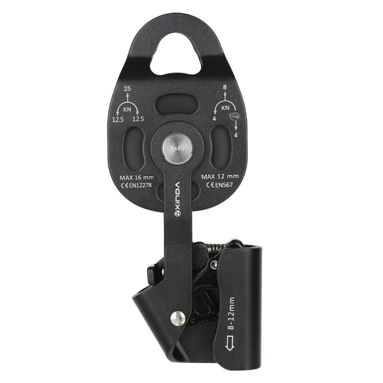 XINDA XD-8620 Palan à poulie pour lever et traîner des objets lourds, treuil de sauvetage (noir)