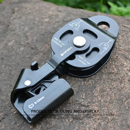 XINDA XD-8620 Palan à poulie pour lever et traîner des objets lourds, treuil de sauvetage (noir)