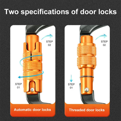 XINDA XD-8128 Outdoor Rock Climbing Load-bearing Carabiner Survive Kits, Color: Threaded-Dark Green