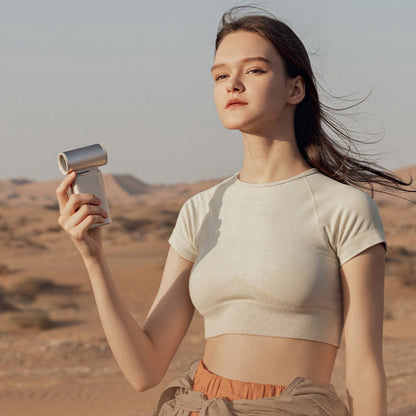 JisuLife FA55 Handheld Portable Small Fan Mini Rechargeable Electric Fan(Dark Gray)