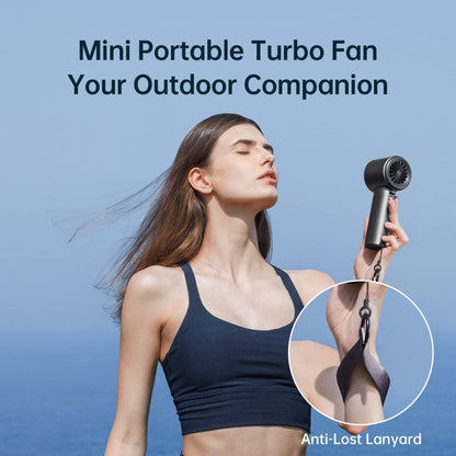 JisuLife FA53 Pro 1 High-speed Powerful Cooling Handheld Small Fan Mini Portable USB Rechargeable Desktop Fan(Dark Gray)