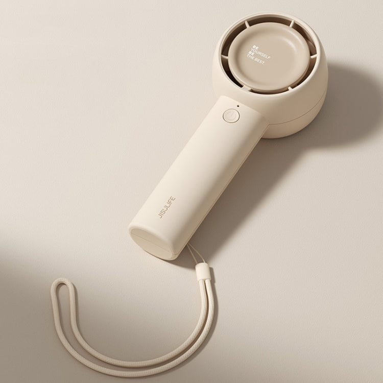 JisuLife FA42 Handheld Portable Small Rechargeable Turbo Fan, Color: Brown 4500mAh