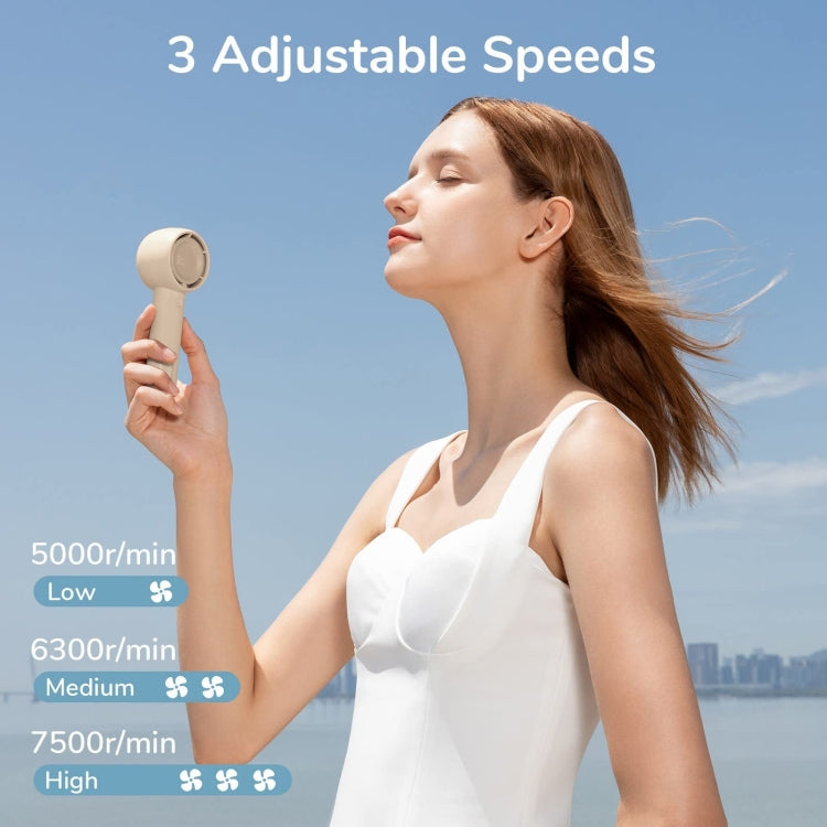 JisuLife FA42 Ventilateur de poche portable rechargeable Turbo, couleur : vert menthe 4500 mAh