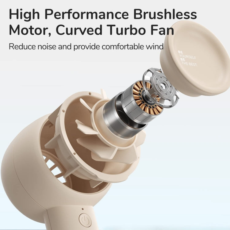 JisuLife FA42 Handheld Portable Small Rechargeable Turbo Fan, Color: Mint Green 2000mAh